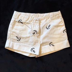 White Girl’s Anchor Shorts